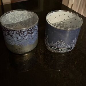 White Barn empty candle holders